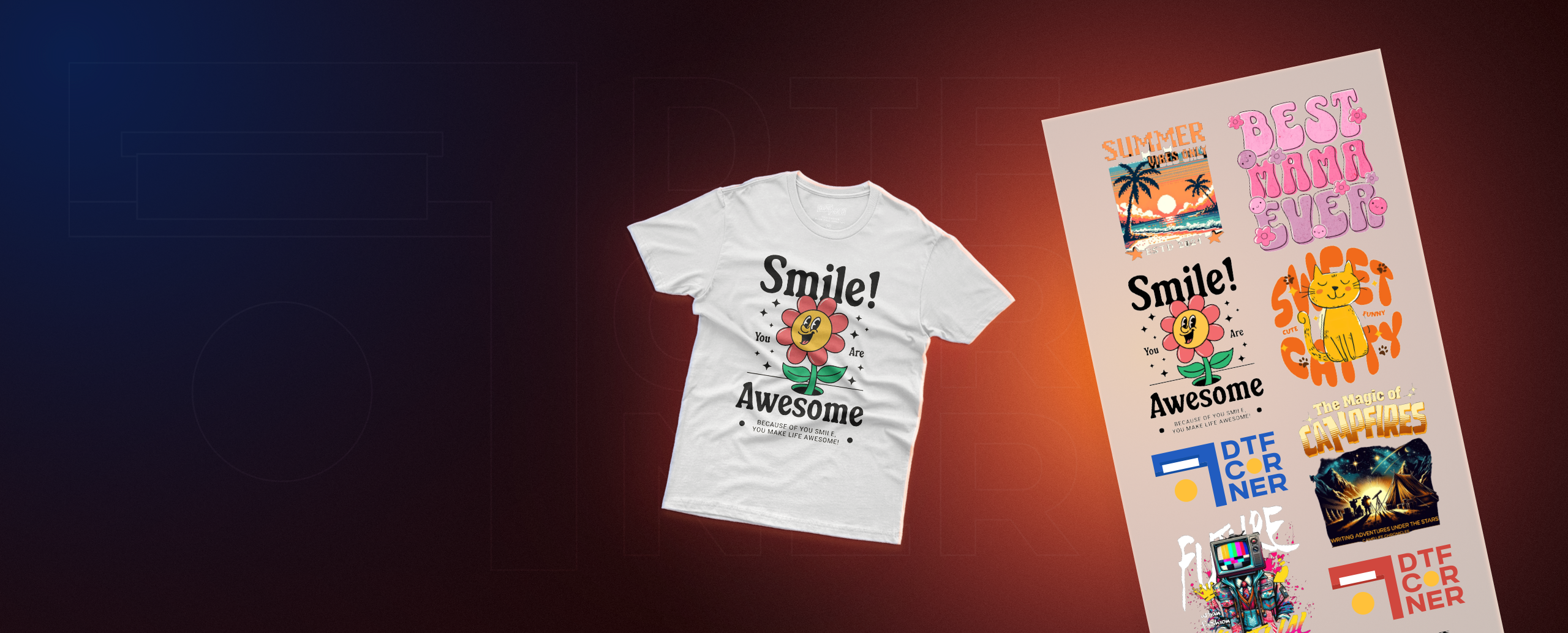 DTFCorner: Transform
Any Design into Reality!